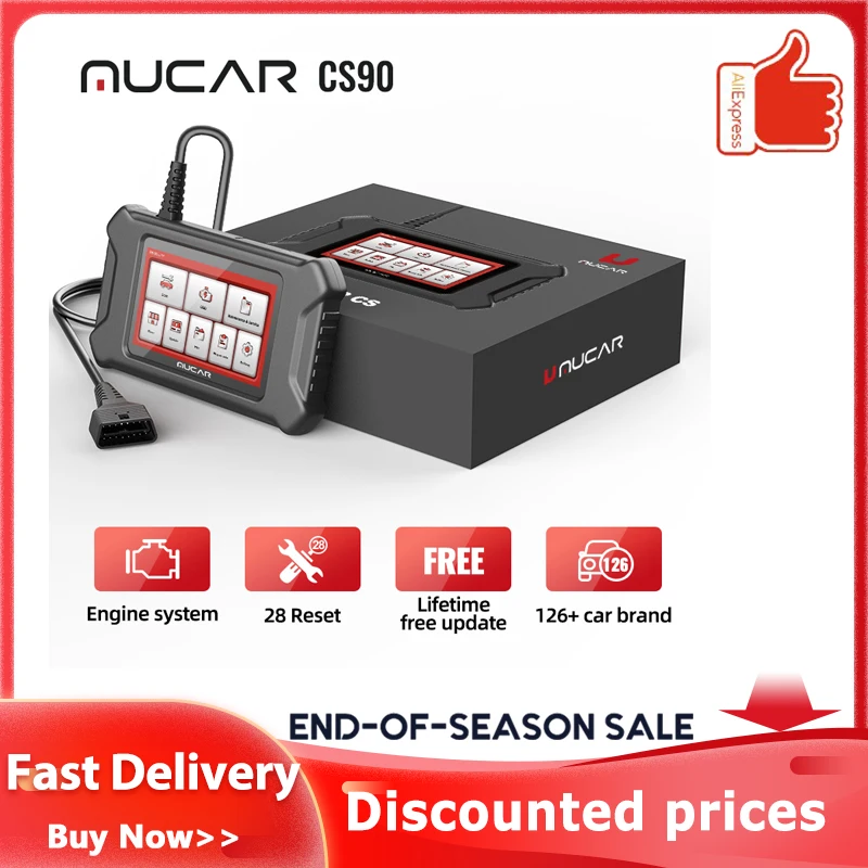 【NEWYEAR700】Диагностический сканер MUCAR CS90 CS99 CS2 OBD2 устройство для считывания кодов