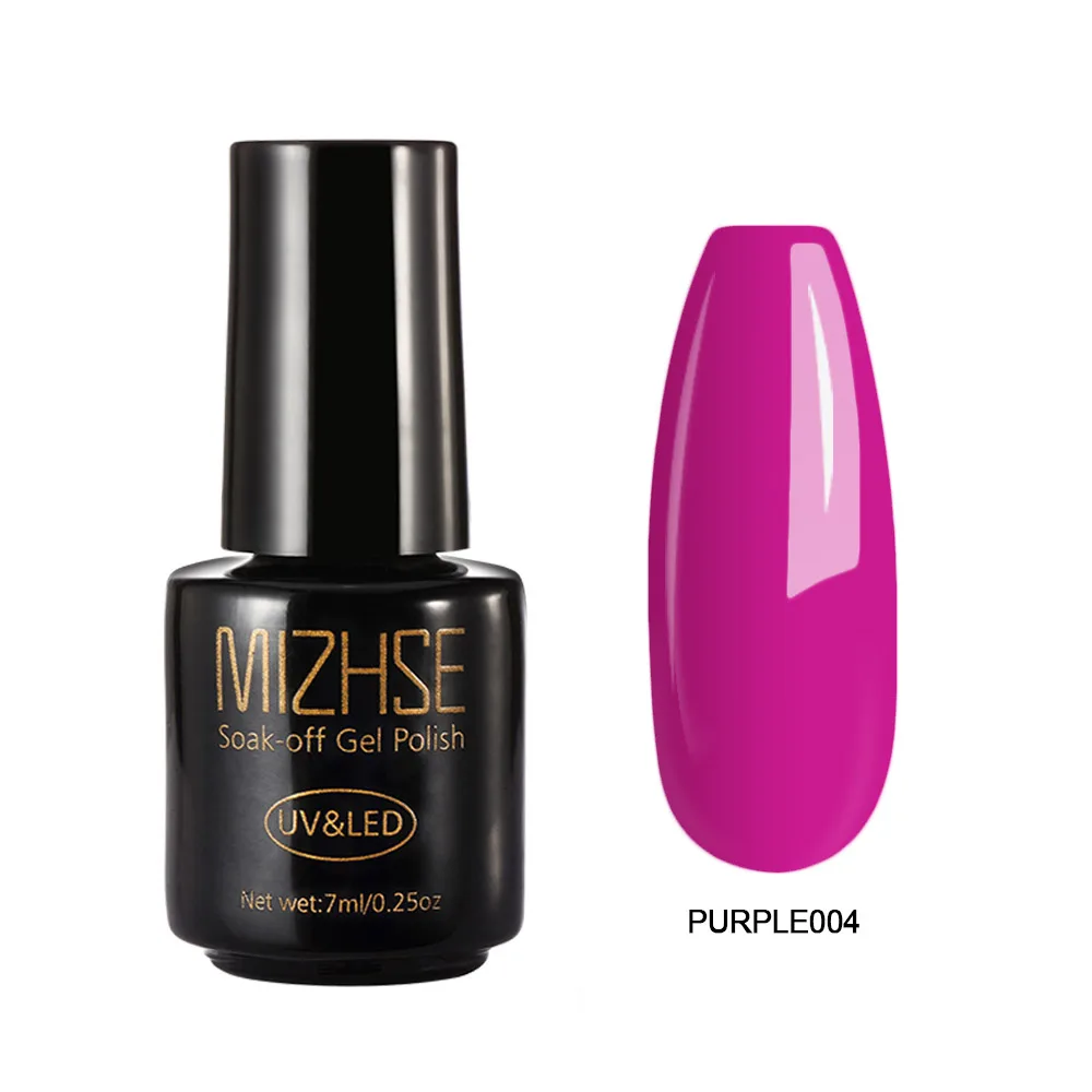 set25 Purple004 MIZHSE УФ-Гель-лак для нейл-арта, французский салон, замачиваемый клей для ногтей, лак для наращивания ногтей, 312 цветов, Гель-лак - Цвет: set25 Purple004