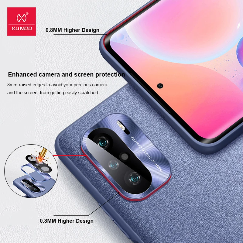 for poco f3 case xundd vegan leather case for xiaomi pocophone poco f3 funda coque cover protective bumper phone cover free global shipping