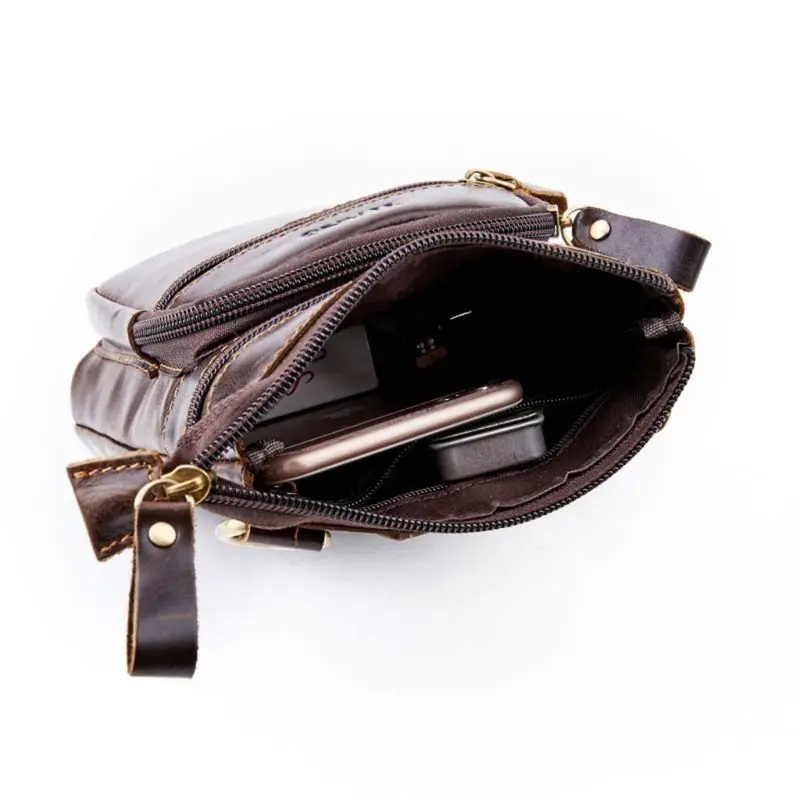 

Men Vintage PU Leather Shoulder Bag Crossbody Small Messenger Satchel Business Bags J60D