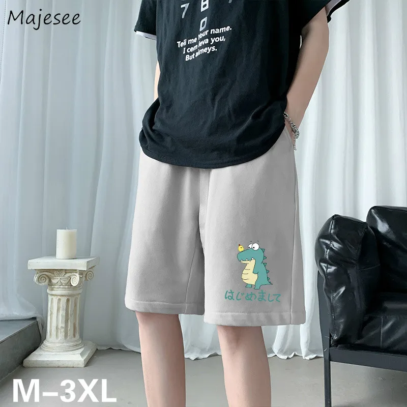 

Men Casual Shorts Summer Plus Size 3XL Print Straight Trousers Male Breathable All-match Simple Harajuku Daily Students Trendy