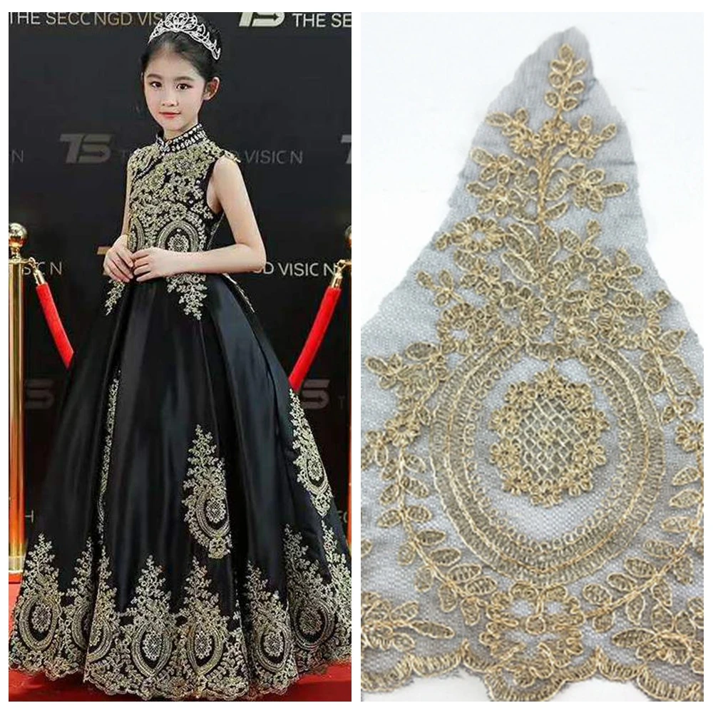 1 ярд свадебные кружевные ткани Свадебные Кружева аппликация границы