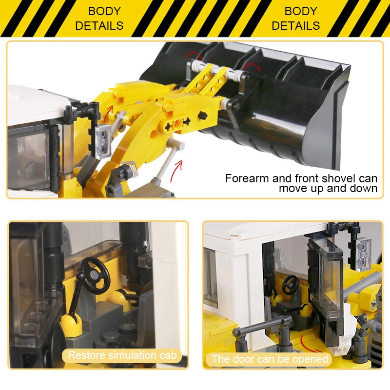 732 шт. городской Инженерная вилочные погрузчики строительные блоки город