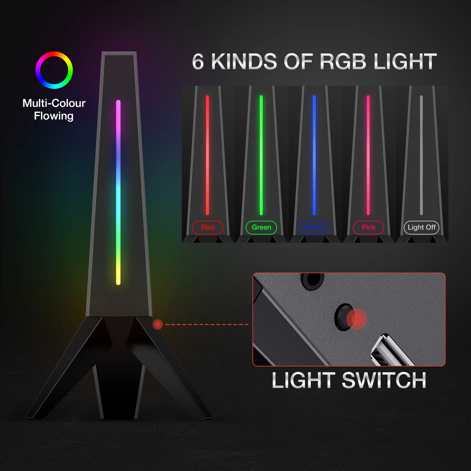 Havit RGB Подставка для наушников с 3 5 мм AUX и двумя портами USB игровой дизайн вешалка
