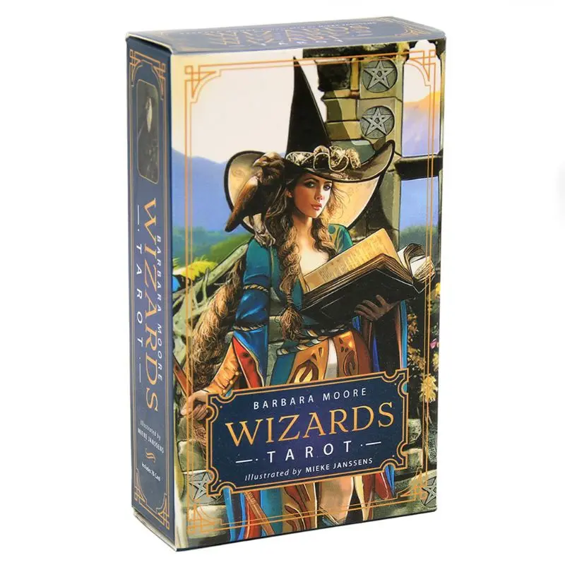 

Wizard Tarots 78 Cards Deck Based on Rider Waite Deck Divination Toy Board Game Party Prophet Fortune Telling