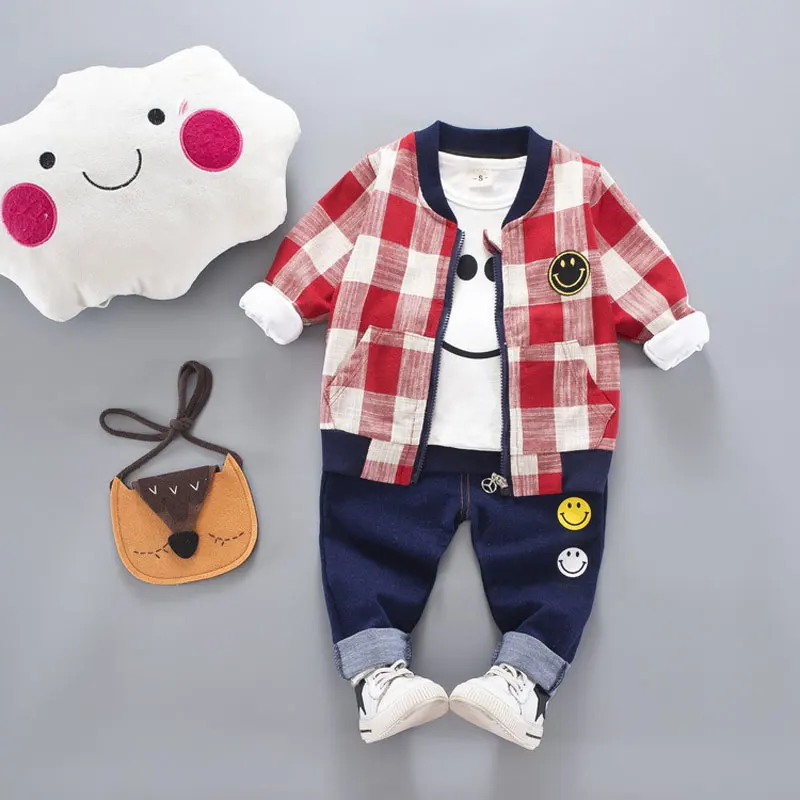 

Spring & Autumn Kids Clothes Girls Outfits 3 Pcs Fashion Baby Bos Clothing Sets Long Sleeve Tops T-shirt Pants Children Clothing