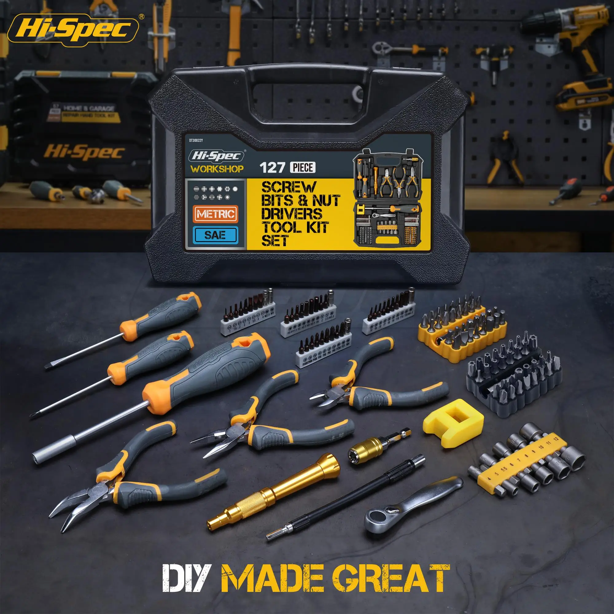 

Hi-Spec 129 Repair Home Tool Sets Precision Screwdriver Set Mini Pliers Kit for iPhone Laptop Computer Mobile Phone Electronics