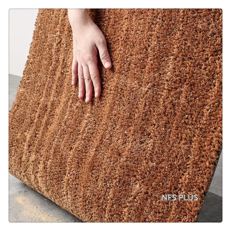Наружный коврик для входной двери, коврик для входной двери 40x60 см, натуральный желтый кокосовое волокно, утолщенный, 15 мм, нескользящая обувь, чистый коврик, ковер