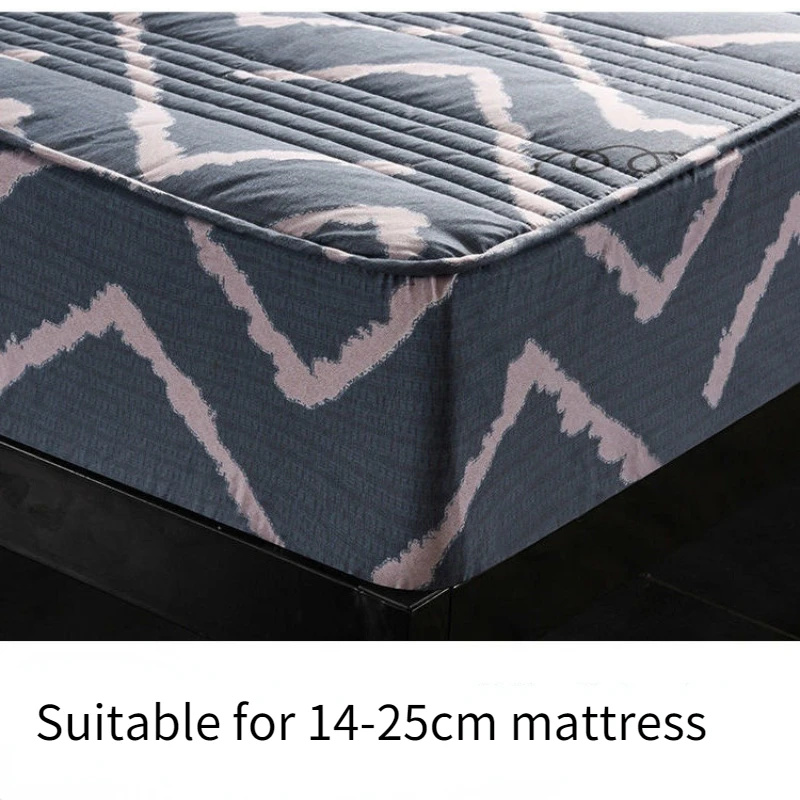Thicken Quilted Bed Fitted Sheet Mattress Cover Warm Soft Anti-Bacteria King Queen set Not Including Pillowcase | Дом и сад