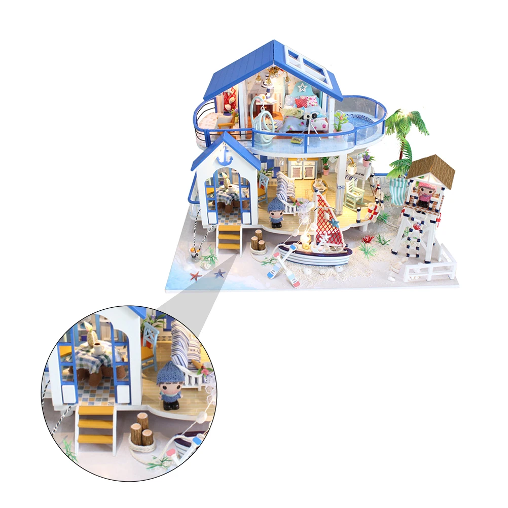 1 Набор красочная модель дома DIY игрушка морская тема Сборная креативная или