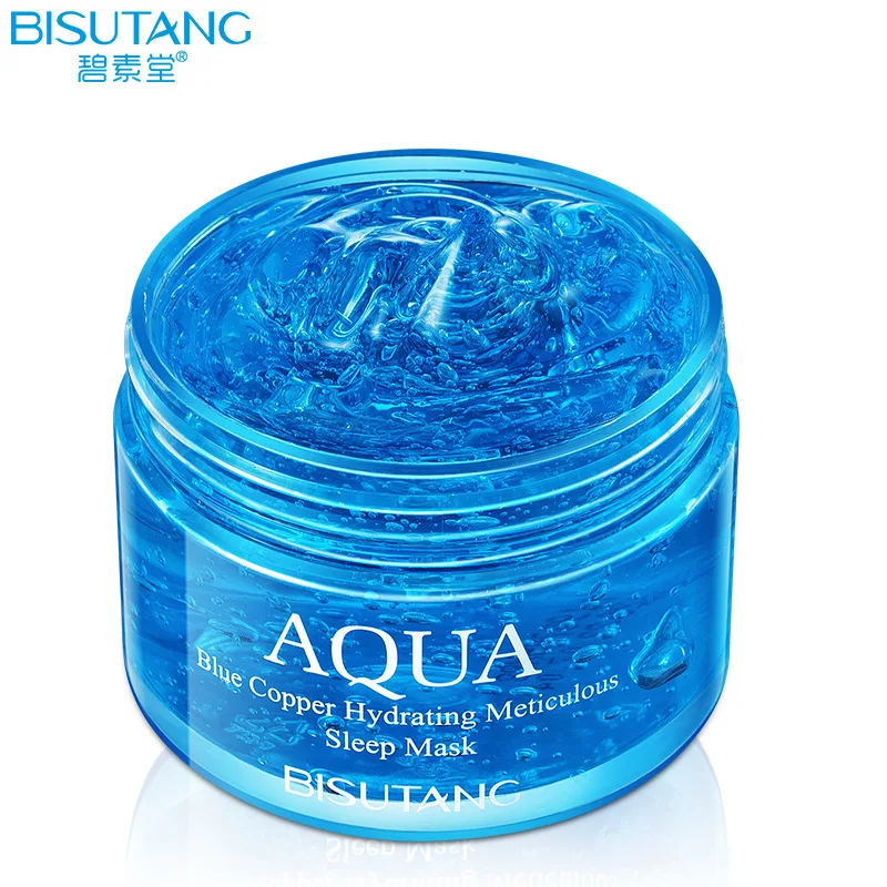 BISUTANG пептид голубой меди увлажняющая маска для сна лица Отбеливание Коллагена на