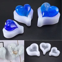 heart silicone diy pendant mold jewellry making resin mould epoxy casting craft