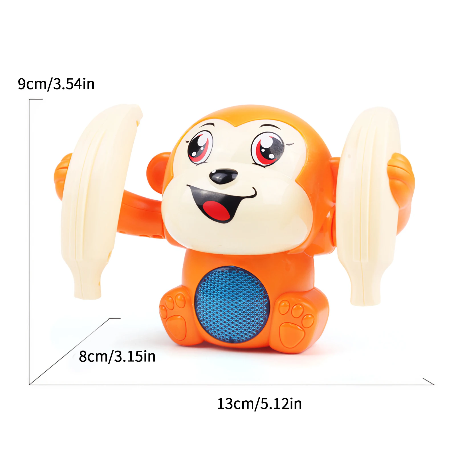 

1pcs Child Baby Voice Control Rolling Little Monkey Toy Walk Sing Brain Game Interactive Crawling Electric Toys For Kids Gift