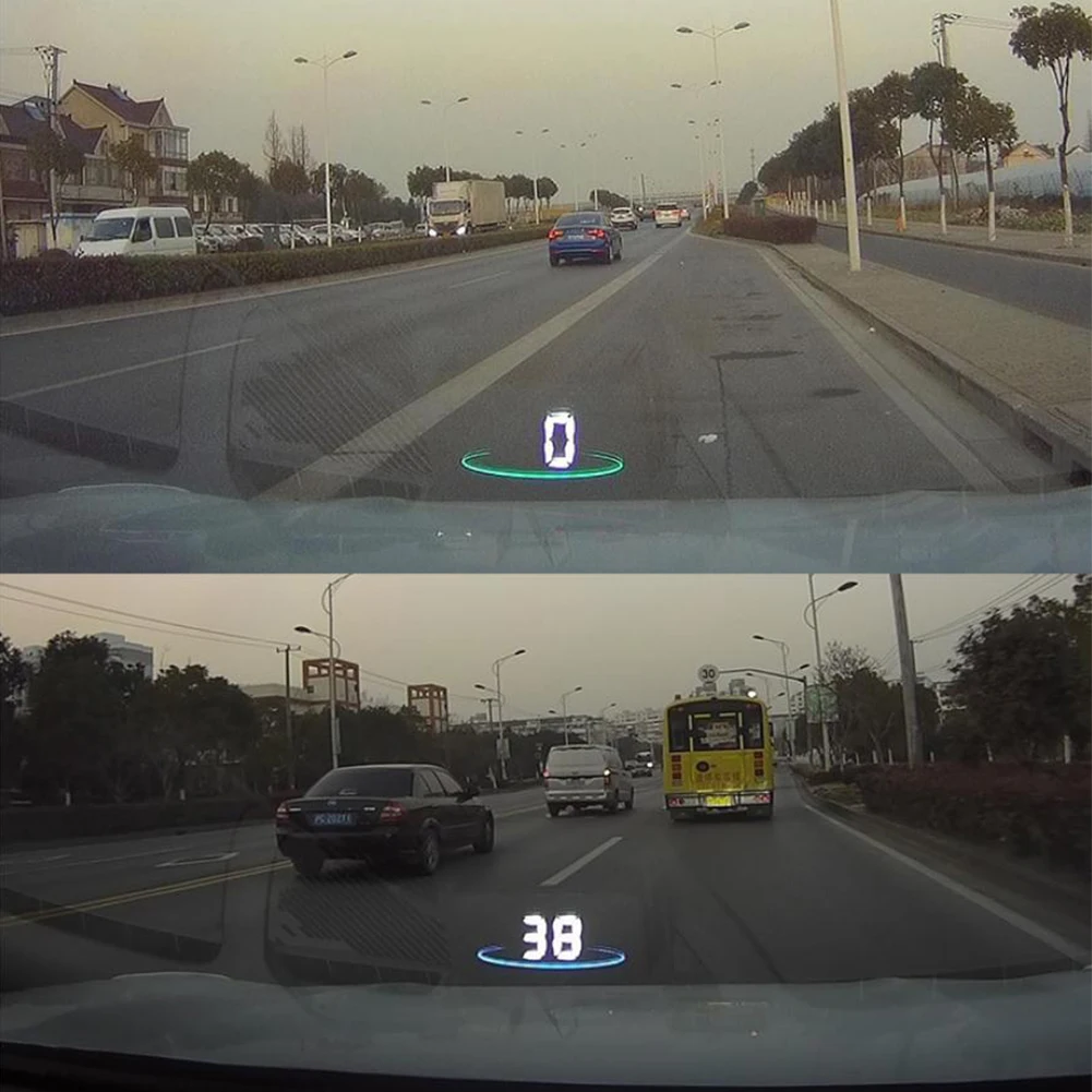 Автомобильный проектор на лобовое стекло HUD OBD2 цифровой дисплей предупреждение о