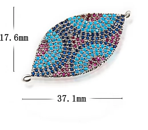 17*37 бусины из фианита в форме листьев дерева с микрозакрепкой | Украшения и