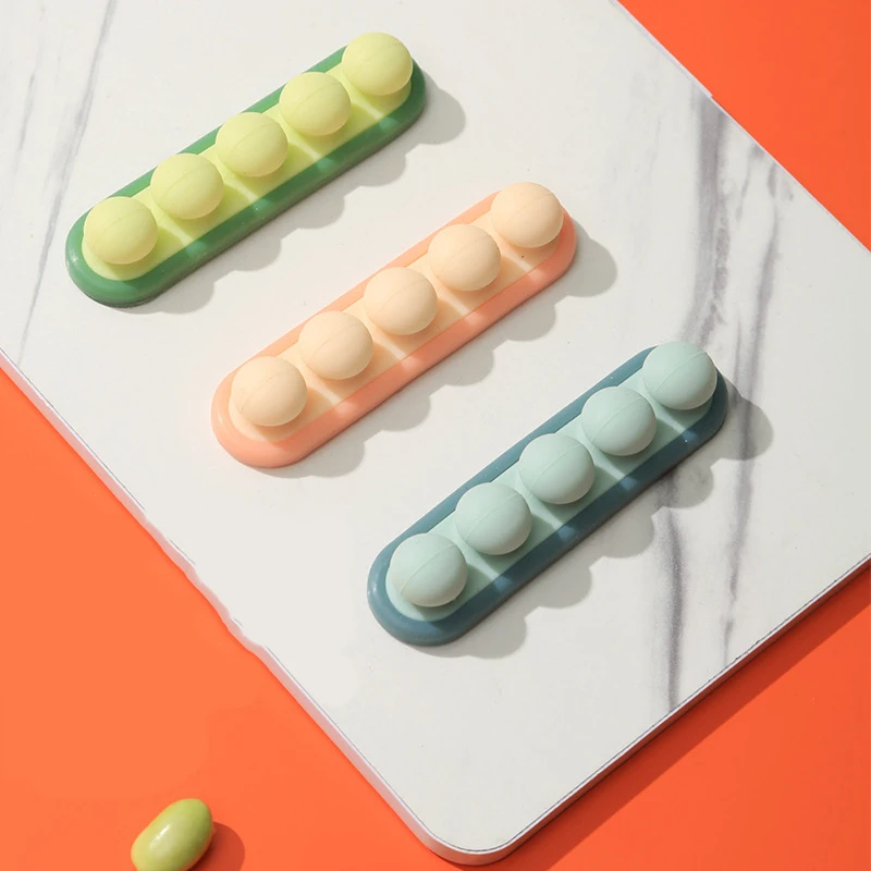 Управление кабелями мультяшное Силиконовое устройство самоклеящееся для