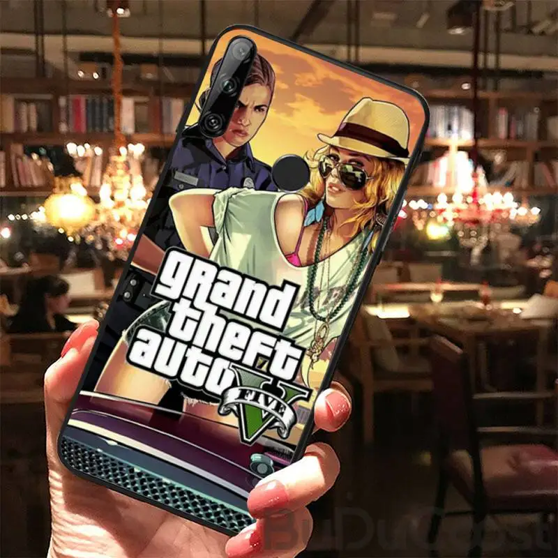 

Reall Grand Theft Auto rockstar game Phone Case For Huawei Y5 Y6 Y7 Y9 Prime Pro II 2019 2018 Honor 8 8X 9 lite View9