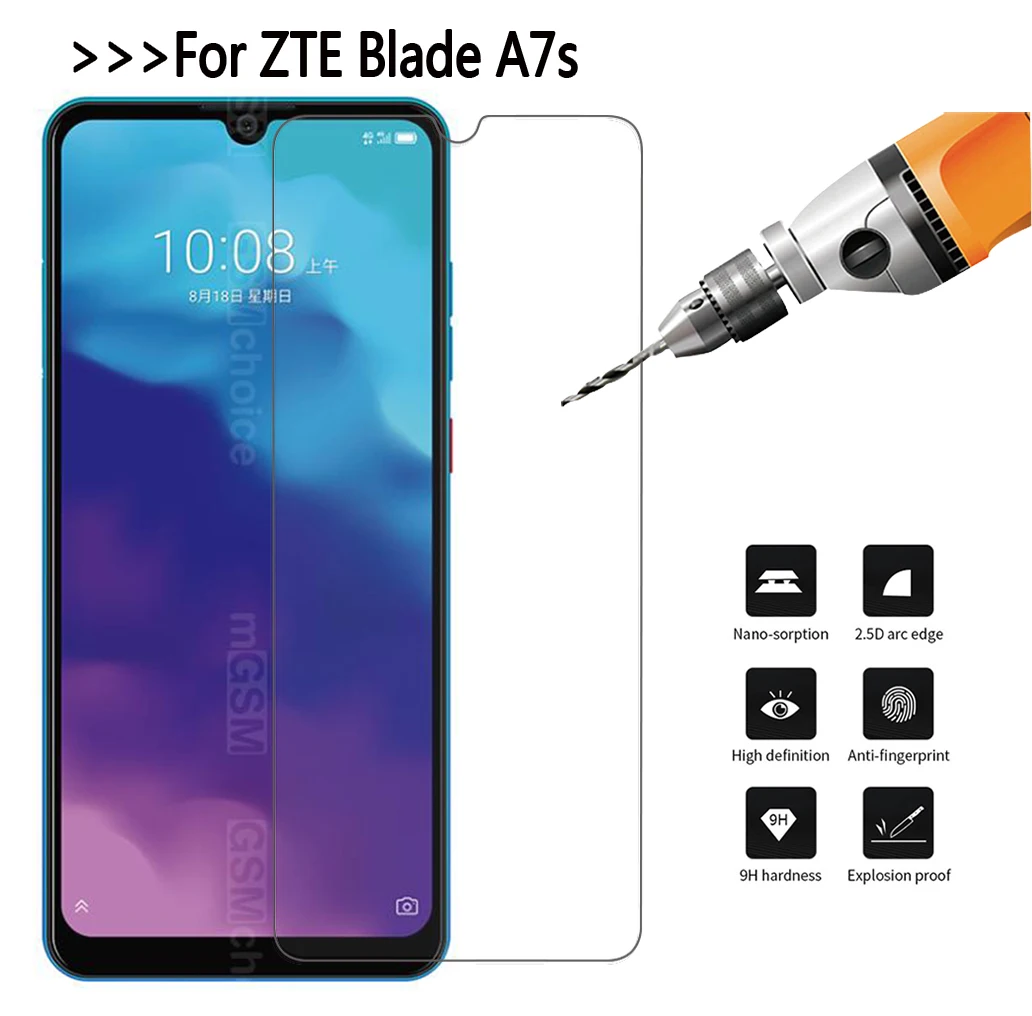 Защитное стекло для экрана ZTE Blade 20 прозрачное закаленное A7s популярное