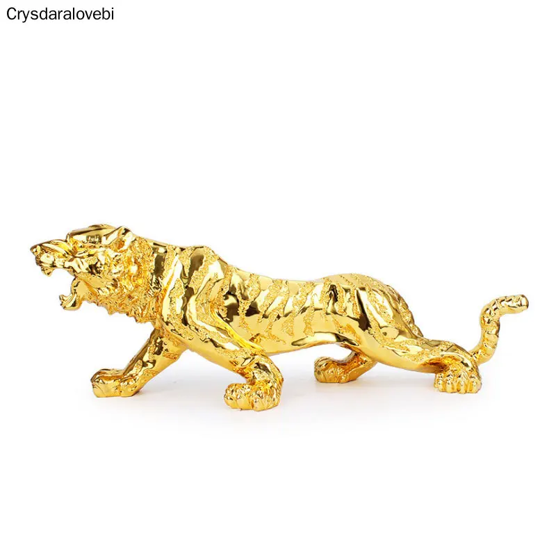 Современная Абстрактная Золотая Пантера скульптура Геометрическая Смола статуя