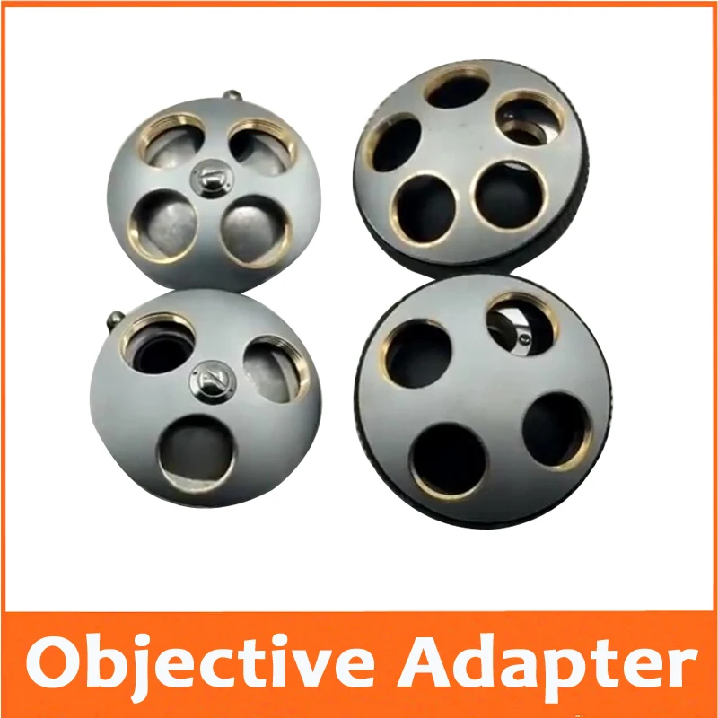 3 4 or 5 holes Objective Converter Biological Microscope Revolving Nosepiece Objective Lens Adapter RMS Interface