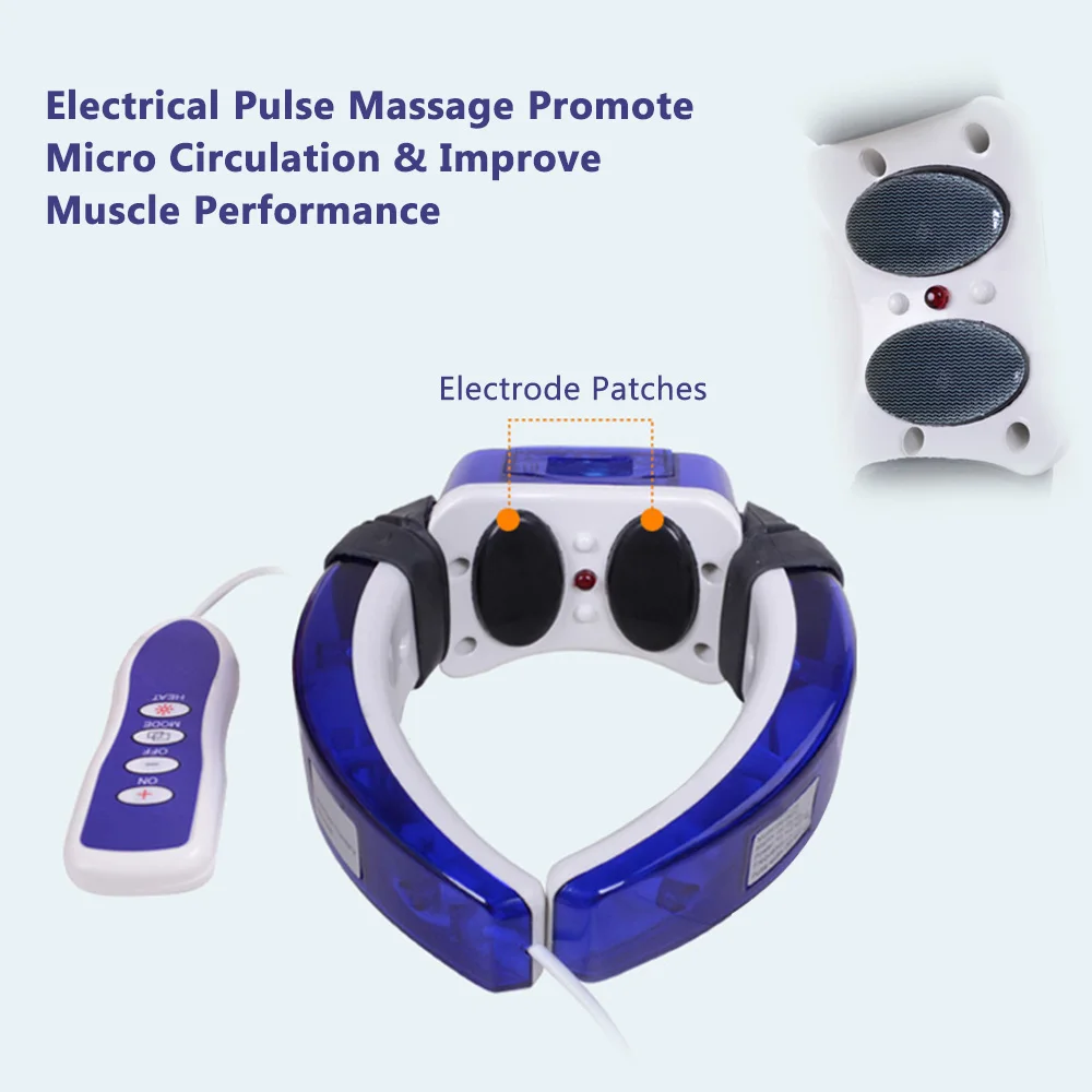 Новейший Электрический импульсный массажер для шеи терапевтический релаксация