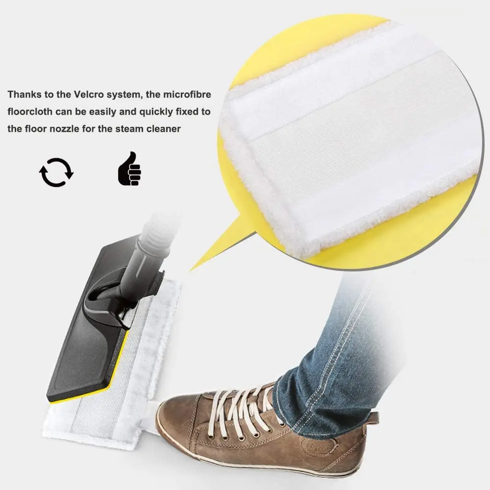 Тряпка для швабры из микрофибры совместима с пароочистителем Karcher EasyFix SC 2 3 4 5 |