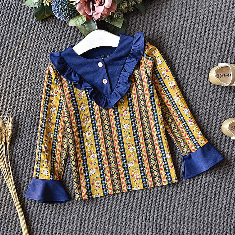 Шифоновая рубашка для девочек комплект из двух предметов топ с