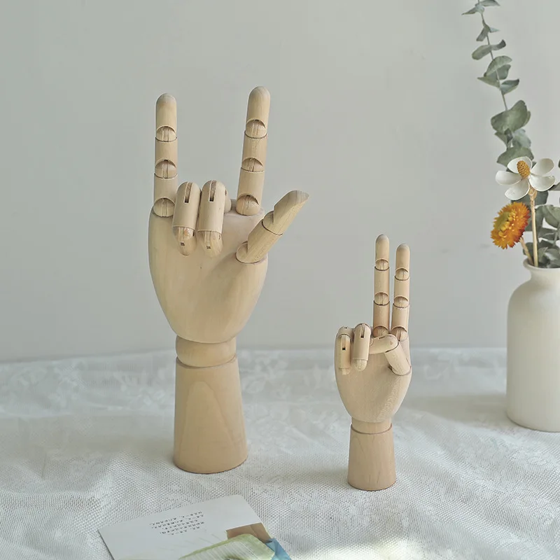 

Wooden Hand Drawing Sketch Mannequin Model Wooden Mannequin Hand Movable Limbs Human Artist Model Desktop Ornaments Decoration