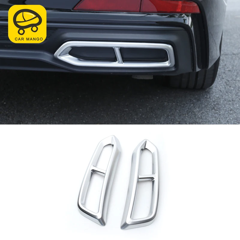 CarManGo для Audi A6 C8 2019 автомобильный Стайлинг задние трубы выхлопная труба глушитель