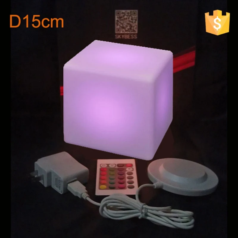 D10cm D13cm D15cm 10X15 D20cm RGB перезаряжаемая светодиодная подсветка стол кубический стул