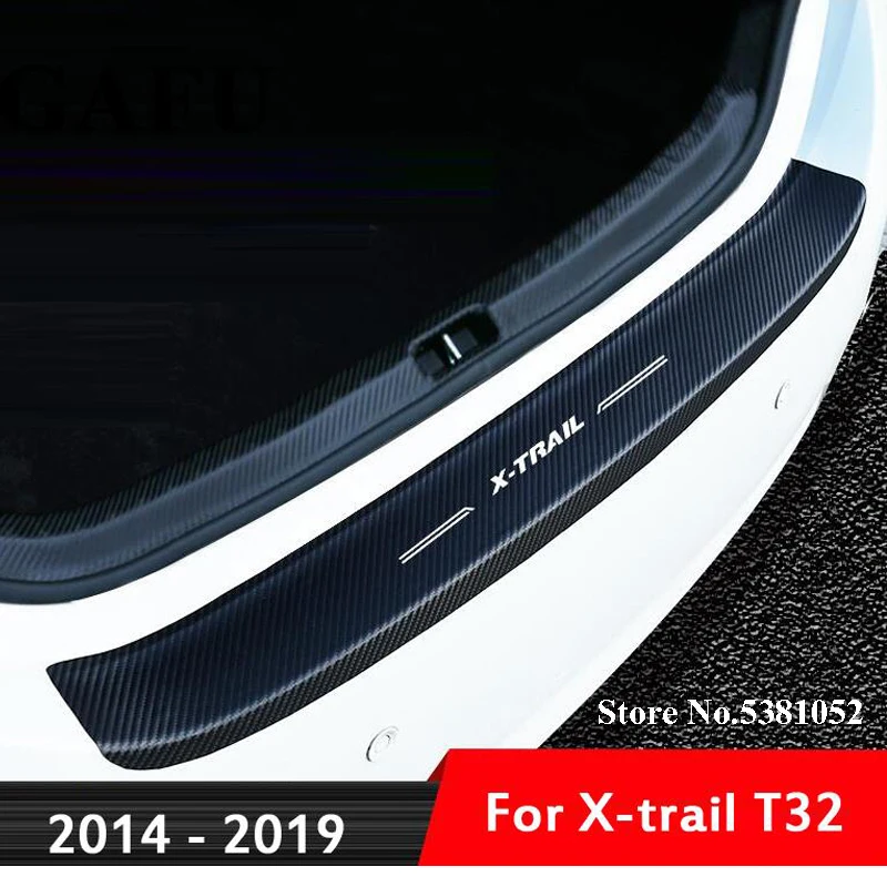 Защита заднего бампера из ПУ для Nissan x trail T32 2014 2017 2018 2019 2020 аксессуары пластина