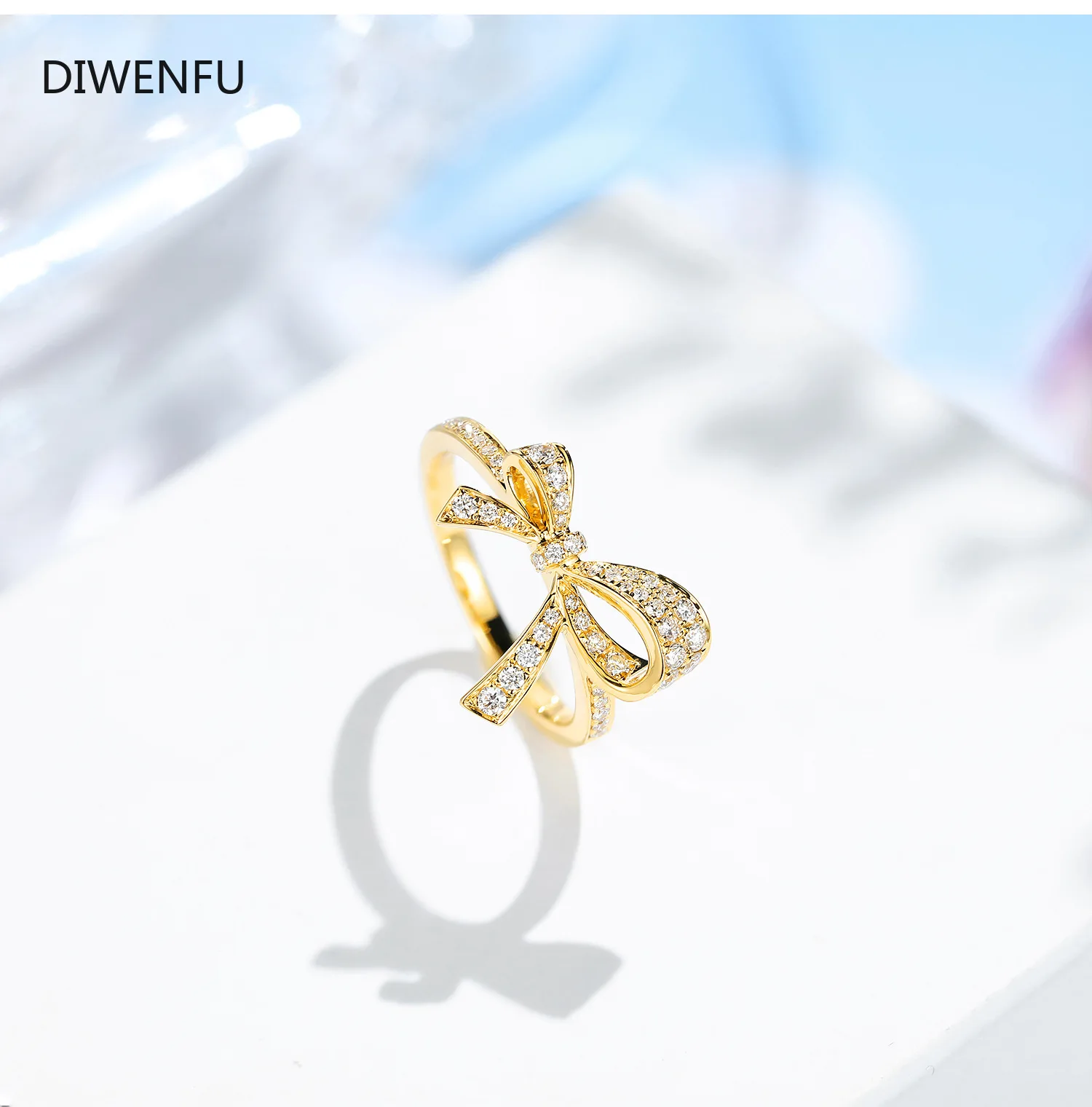 

14K White Gold Ring for Women Anillos Yellow Diamond Engagement Wedding Ring 14K Gold Ring for Jewelry Women Wedding Nose zircon