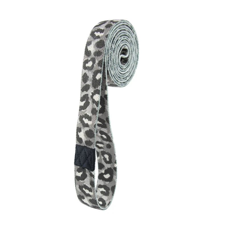 

200x3cm Yoga Squat Circle Loop Hips Resistance Leopard Print Bands Elastic Workout Equipment Non-slip Resistance Band