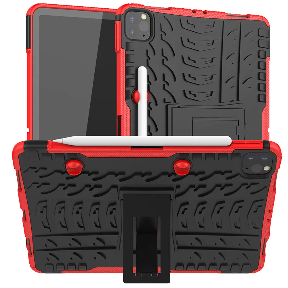 

Removable TPU Shell Case for iPad Pro 11 2021 A2377 with Pencil Holder Back Kickstand Tablet Case for iPad Pro 11 2020 A2228