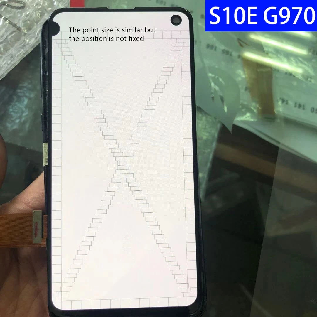 Original LCD With frame For SAMSUNG Galaxy S10e G970 G970F/DS Dot Display+Touch Screen Digitizer+point Replacement repair part | Мобильные