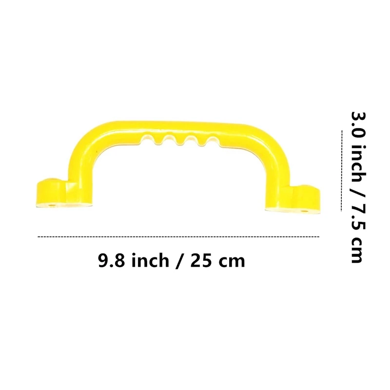 Комплект из 2 предметов желтые ручки с ручкой прочные безопасные игрушечные