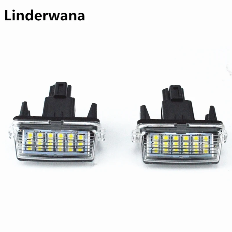 2 шт. подсветка для номерного знака Toyota Corolla Fielder Camry Yaris Vitz Prius C Verso Ractis Avensis