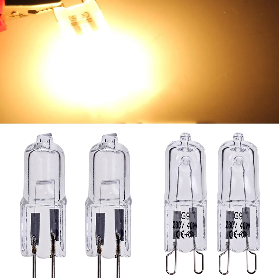 10 шт. G9 G4 Галогенная капсулы светильник лампа высокой яркости теплый белый свет