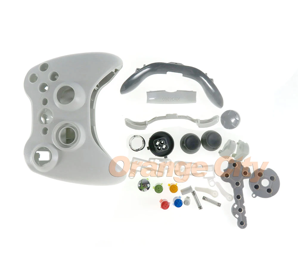 3 набора черный белый чехол с полным покрытием корпуса кнопками для Xbox360 xbox 360