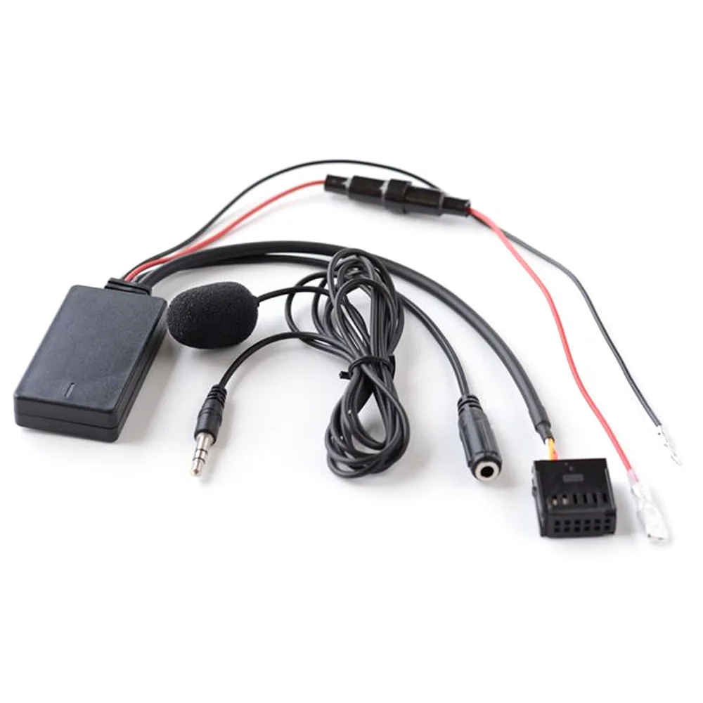 Bluetooth-совместимый автомобильный комплект микрофон гарнитура 12Pin AUX адаптер для Ford