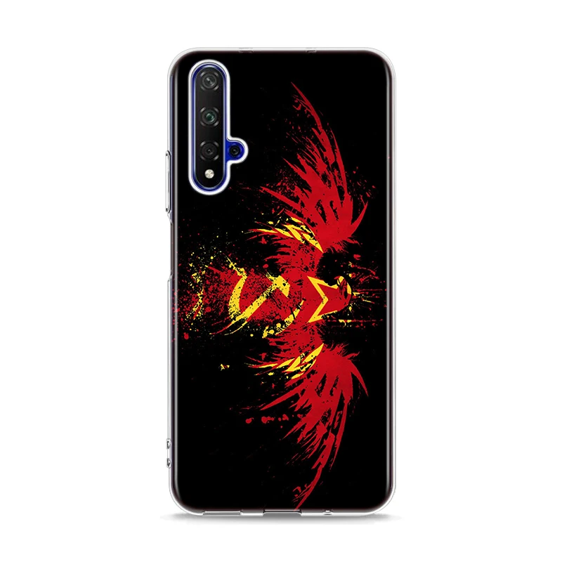 Style 03 Силиконовый чехол из ТПУ красного цвета с гранж для huawei Honor 10i 9X8X20 10 9 Lite 8 8A 7A 7C Pro Lite чехол для телефона - Цвет: Style 03