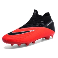 plus big size 35 49 high ankle sneakers men fg soccer shoes kids outdoor cleats long spikes profession chaussure football shoes