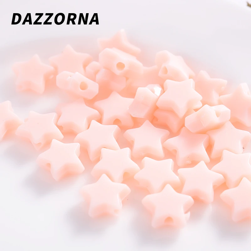 Светильник лые цветные пятиконечные звездочки свободные бусины акриловые для