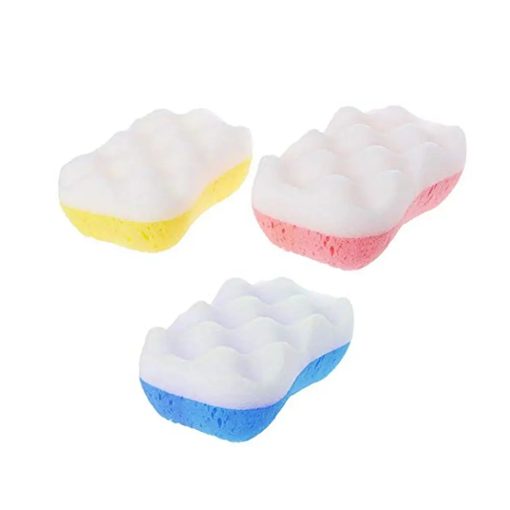 1 шт. 3 стиля мягкая ванна для чистки тела спа губка скруббер взрослых ванной скраб