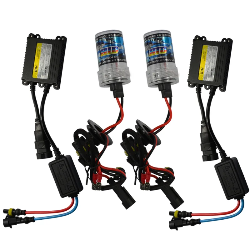 

Xenon H7 35W 55W Slim Ballast Kit Car Headlight Bulbs 12V H1 H3 H11 H4 9005 9006 880 HID Light 4300k 6000k Replace Halogen Lamp