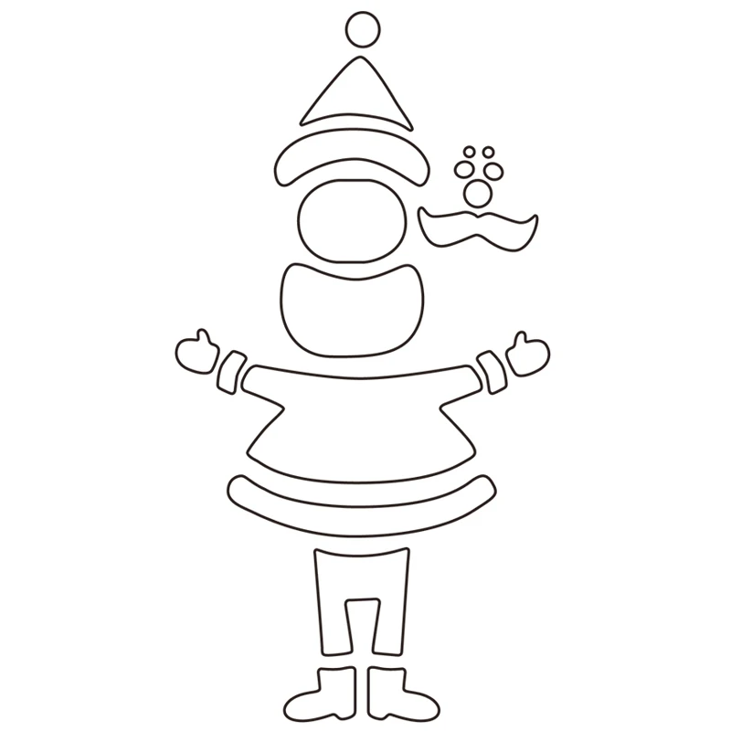 Металлические штампы Санта-Клауса для самостоятельного изготовления