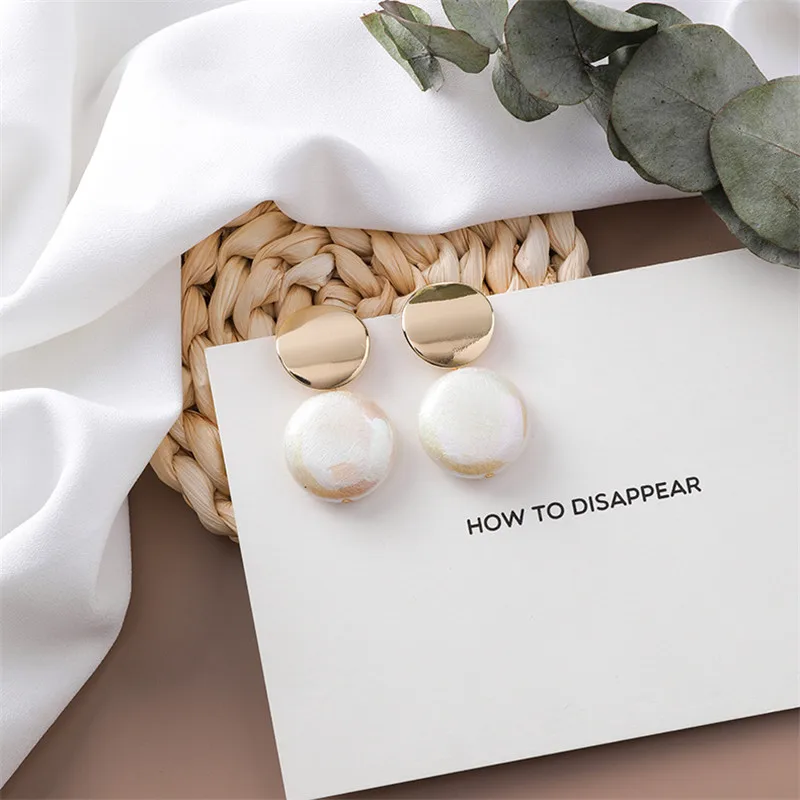 Модные асимметричные серьги с искусственным жемчугом для женщин модные