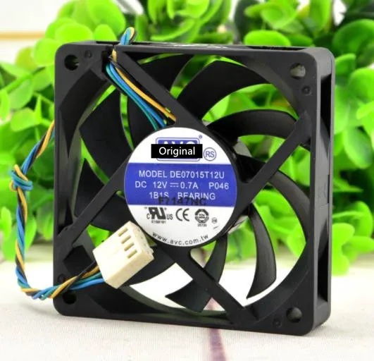 

Original 100% working 7015 DE07015T12U 12V 0.7A 4Wire pwm computer CPU Cooler Cooling Fan