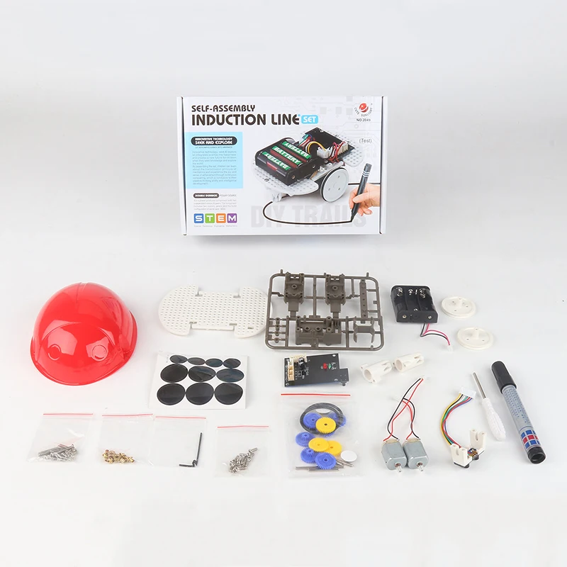 

DIY Inductive Beetle Car Cute Style Follow Any Line you Draw Kids Educational Toy for xmas gifts