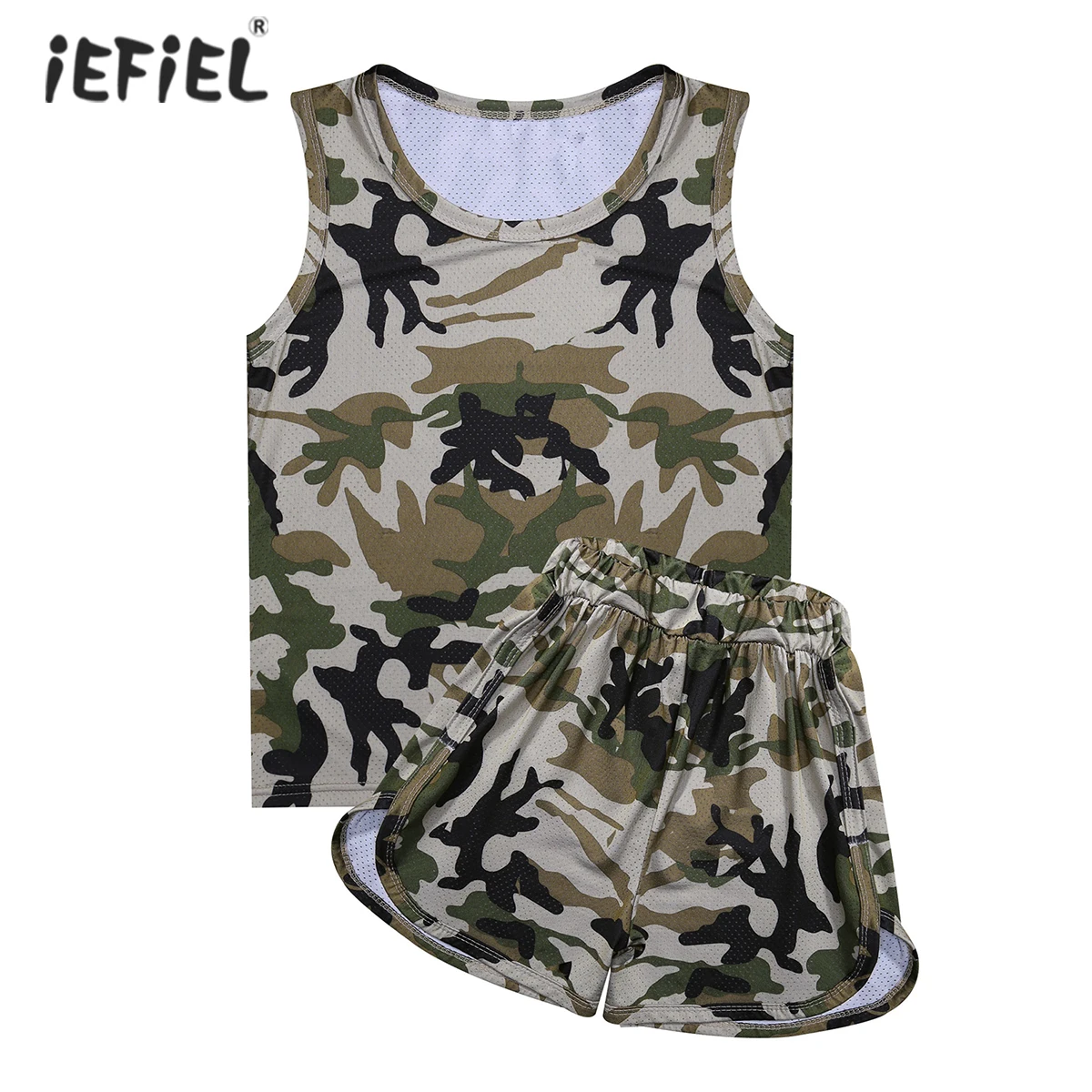 

Kids Clothes Camouflage Boys Workout Sports Outfits Children Sleeveless Vest Top And Shorts Summer Set Casual Tracksuit Outfit